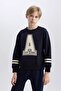 Boy's Crew Neck Printed Sweatshirt D4342A824Wn