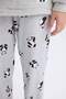 Girls' Plush Pajamas Set - Crew Neck, Printed Long Sleeve, Elastic Waist Long Bottom B1487A824A - 5