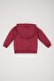 Baby Girl Hooded Basic Plain Soft Inside Furry Zippered Sweatshirt D0750A524Au - 4