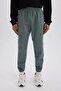 Sports Jogger Sweatpants Standard Fit Basic Plain with Pockets and Elastic Waistband D3742Ax24Wn - 3