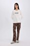 Leopard Print Stretchy Pajamas Set for Fall in Love - Long Sleeve and Waist E2894Ax