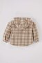 Checkered Flannel Long Sleeve Shirt Baby Boy D6327A524Wn - 4