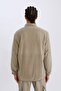 Stand Collar Zip-Up Fleece Sports Sweatshirt - Standard Fit D9226Ax24Wn - 6