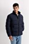 Water Repellent Windproof down Jacket Slim Fit Slim Fit Stand Collar with Zipper Pockets 3156566 - 4