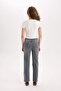 Comfort Straaight High Waist Ankle Length Jeans Washable Pants E3413Axns - 6
