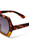 Emma Big Hexagonal Sunglasses Havana Yellow Ok015-Hy - 4