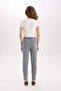 Comfort Mom High Waist Ankle Length Washed Jeans E3438Axns - 6