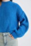 Oversized Wide Fit Crew Neck Knitwear Sweater V1811Az24Cw - 4