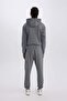 Sportsman Jogger Sweatpants Standard Fit Three Pockets Waist Tie Elasticated Leg D3741Ax24Wn - 5