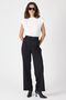 Black Belt Pack High Waist Wide-Leg Women's Trousers 8147A - 6