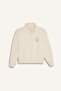 Relax Fit High Collar Half Zipper Printed Sweatshirt Girls D0620A824Au - 7