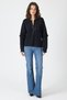 6890 Collar Detail Large Pocket Cardigan Black - 3