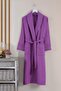 Dama Series Shawl Collar Pique Bathrobe Dressing Gown