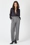 Anthracite Gold Button Detailed Wide Leg Women's Trousers 8111A