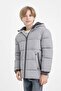 Plush Lined Inflatable Coat for Boy - Hooded, Zippered, and Pockets C8785A824Wn - 7