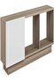 Luxury Beige TV Stand Console – Marble Accent High Gloss Media Cabinet with Storage - 6