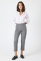 Anthracite High Waist Pencil Detailed Women's Trousers 8122A - 2