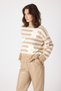 Biscuit Striped Embroidered Detailed Sweater 7090 - 2
