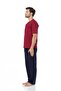 Men's Home Wear 3-Piece Combed Cotton 100% Cotton Pajama Set L1.Pc.0042.0A.12.15 - 3