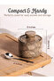 Handmade Oceanic Marble Salt, Sugar & Spice Jar – 7.62 cm Salt Cellar with Lid & Spoon - 6