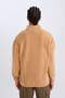 Comfort regular fit comfort mold Mock Neck Printed polar sweatshirt c7793ax24au - 6