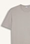 100% Cotton New Regular Fit Crew Neck Basic Plain Short Sleeve T-Shirt E1091Axns - 8