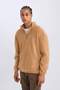 Comfort regular fit comfort mold Mock Neck Printed polar sweatshirt c7793ax24au - 4