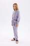 2-Piece Set for Girl - Crew Neck Printed Sweatshirt and Elastic Jogger Sweatpants - 2