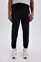 Defactofit Thick Jogger Sweatpants Nba Chicago Bulls Standard Fit with Pockets Waist Lace up Elastic Leg - 4