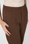 Coffee High Waist Pencil Detailed Women's Trousers 8122A - 4