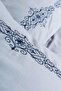 طقم غطاء لحاف مزدوج من الساتان القطني المطرز - 2
