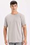 100% Cotton New Regular Fit Crew Neck Basic Plain Short Sleeve T-Shirt E1091Axns