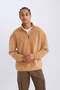Comfort regular fit comfort mold Mock Neck Printed polar sweatshirt c7793ax24au - 3
