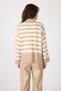 Biscuit Striped Embroidered Detailed Sweater 7090 - 5