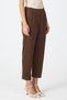 Coffee High Waist Pencil Detailed Women's Trousers 8122A - 3