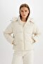 Regular Fit Hooded Coat - 5