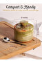 Handmade Green Onyx Marble Salt, Sugar & Spice Jar – 7.62 cm Salt Cellar with Lid & Spoon - 5