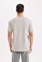 100% Cotton New Regular Fit Crew Neck Basic Plain Short Sleeve T-Shirt E1091Axns - 6