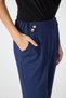 8111A Front Buttoned Trousers Navy - 4