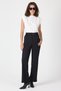Black Belt Pack High Waist Wide-Leg Women's Trousers 8147A - 2
