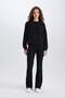 2-Piece Set Basic Plain Crew Neck Top with Elastic Waist Long Bottom E3841Axns - 2