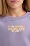 2-Piece Set for Girl - Crew Neck Printed Sweatshirt and Elastic Jogger Sweatpants - 5