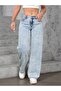 Women's Baggy Fit Denim Jean Washable Pants - 5