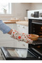 Molinella Fireproof Quilted Duck Fabric Colored Oven Gloves 20X27 cm Single