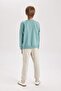 Boy's 2-Piece Set Thick Crew Neck Sweatshirt Elastic Waist Jogger Sweatpants D2043A824Au - 6