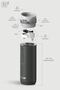 4 Action Trigger-Control Çelik Termos 500 ML Pirate Black ST-233 - 7
