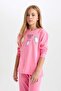 Girls' Pajamas Set - Printed, Long Sleeve, Top and Bottom Set D8586A8Ns - 3