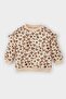 Baby Girl Crew Neck Leopard Print Soft Furry Inside Sweatshirt D7194A524Wn