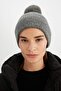 Women's Beanie with Pompom - C6639Ax24Wn - 5