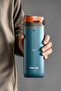 4 Action Trigger-Control Steel Thermos 500 ml Ink Blue St-234 - 5